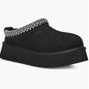 UGG Black Tazz Platform Slippers